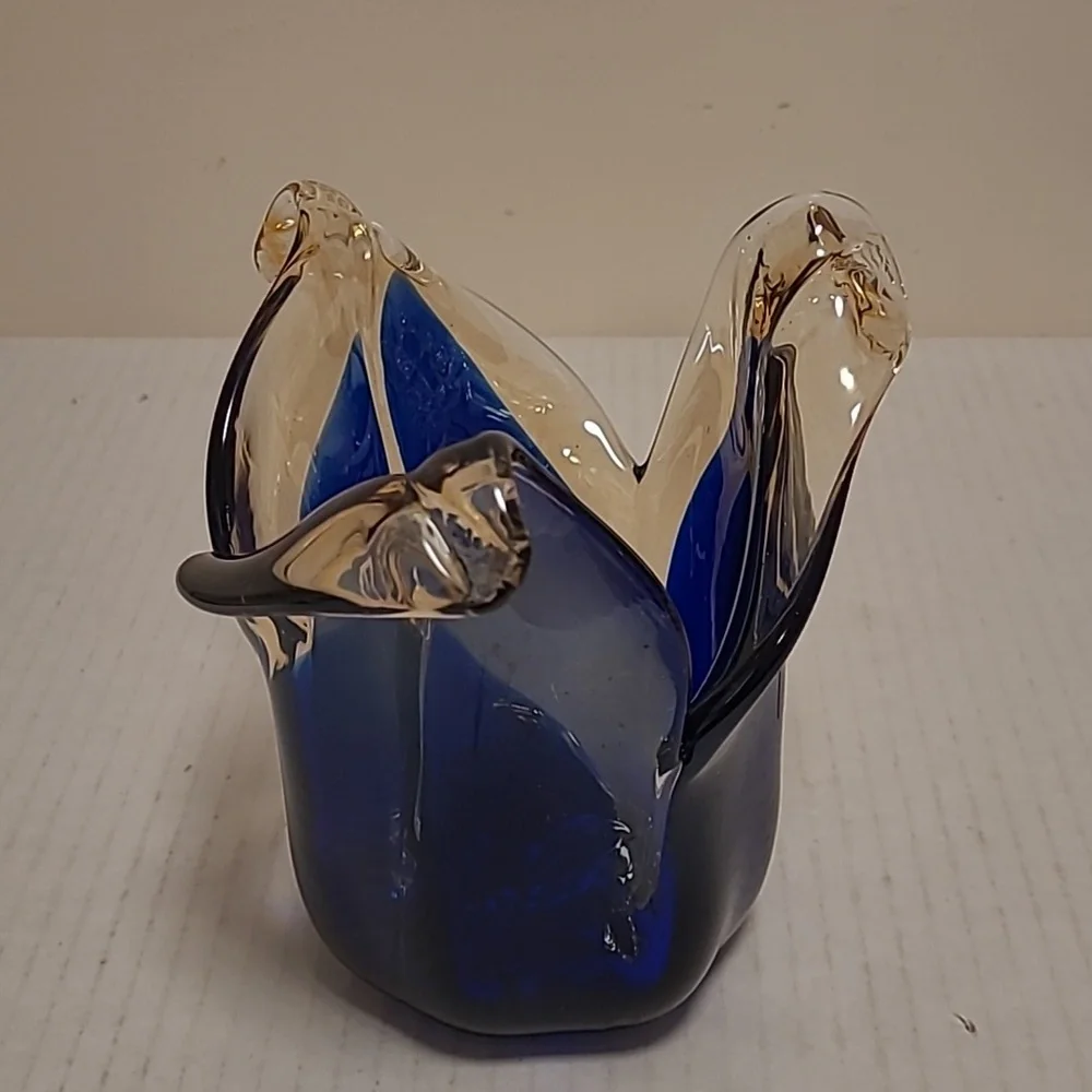 NWT White Cristal Murano Style Vase From Italy